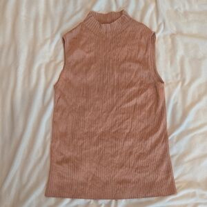 Ann Taylor Ribbed Knit Tank Top - Brown